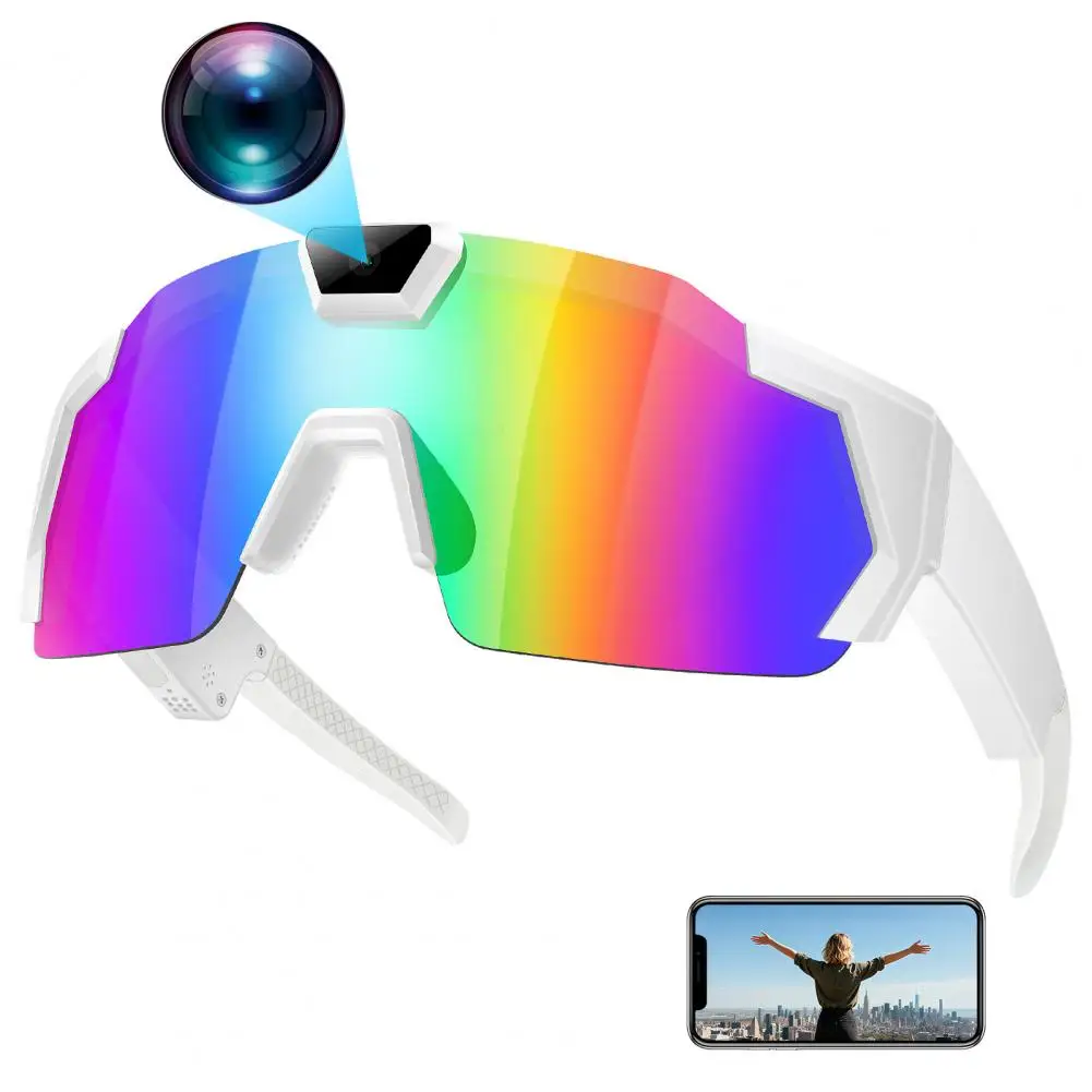 

4K POV Glasses Smart Baseball Sunglasses with Camera Photos Audios Videos Recording Men Women Camera Wearable Eyewear