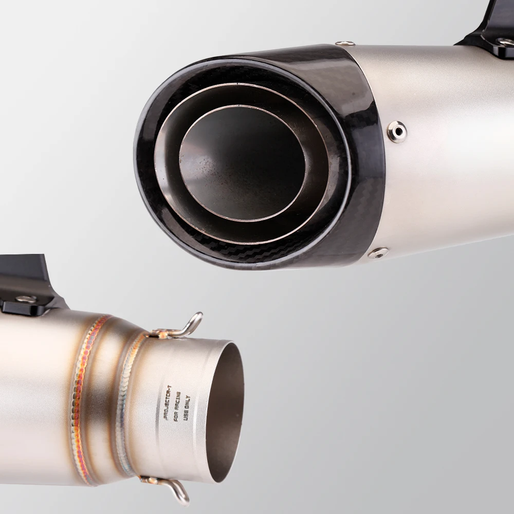 Motorcycle system exhaust for Z400 (2017-2025) Slip On mid-tail end kit high performance