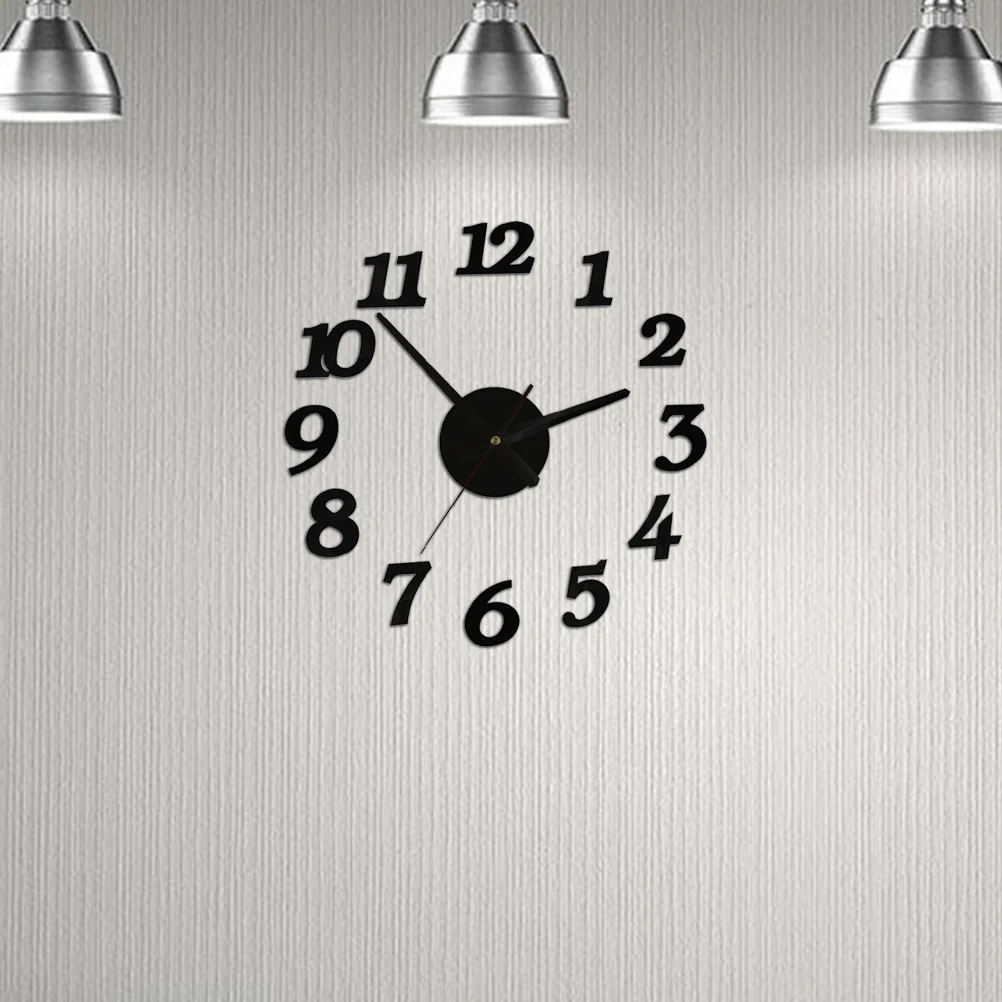 

Creative Wall Clock Frameless Silent Sweeping Movement Waterproof Decorative Clock For Living Room Bedroom Bathroom