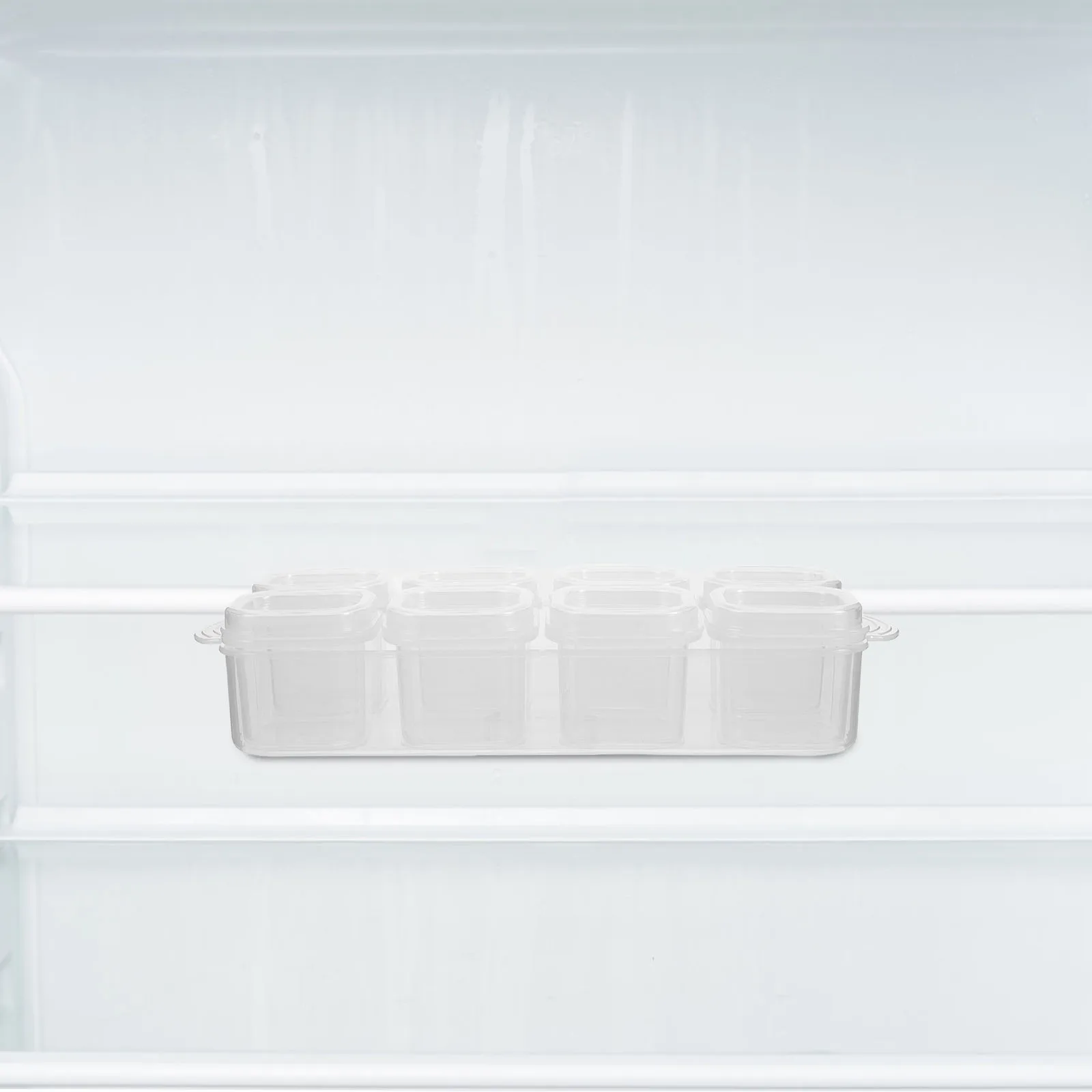 

1 Set Clear Compartment Storage Box 60Ml Leakproof Reusable Freezer Fridge Food Storage Container Travel Portable Vegetable