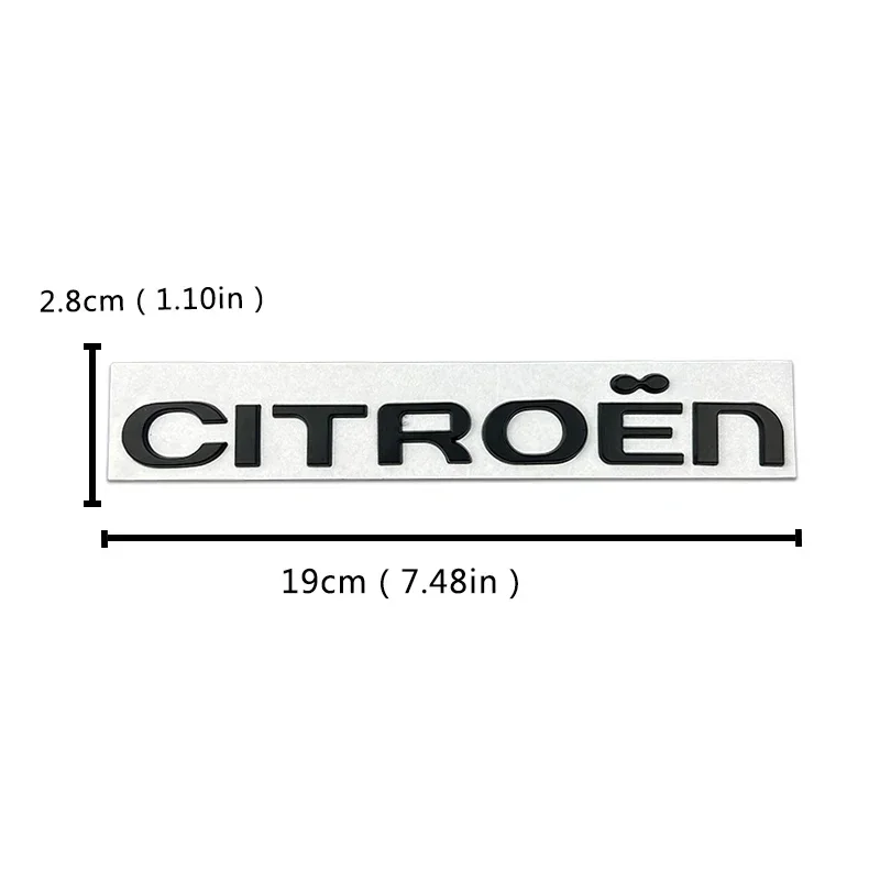 Metal Car Rear Trunk Badge Sticker for Citroen Xsara C-Elysee Picasso C4 C3 C5 C1 DS3 DS5 DS4 Jumper Nemo Emblem Accessories