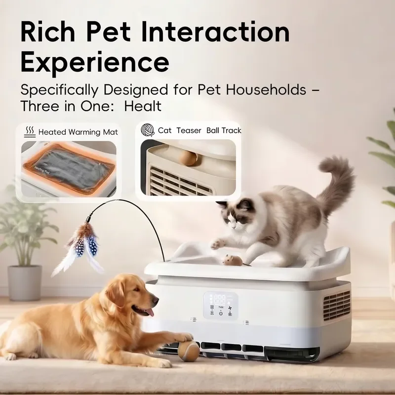 for Pet-Safe Activated Carbon HEPA Air Purifier with Touch Control Quiet Operation Aromatherapy Hair Absorption for Cats Dogs
