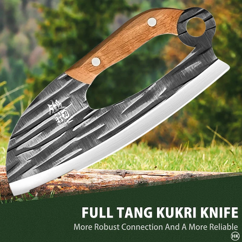 1PC Outdoor stainless steel forged meat cutting knife, new labor-saving kitchen knife, ultra fast fish chopping knife U9195