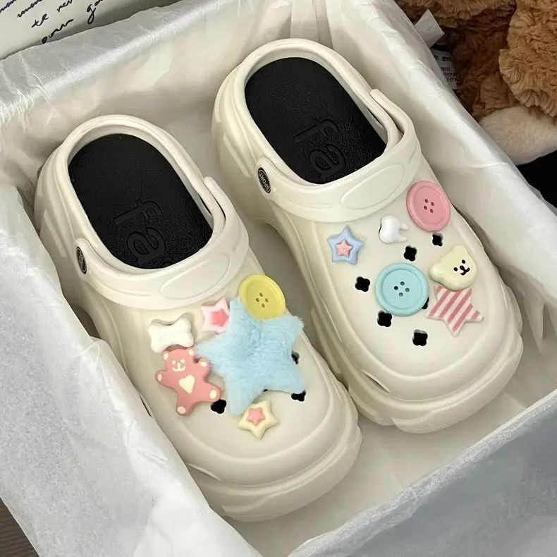 Summer Beach Slippers Women EVA Platform Sandals Cute Slip Resistant Holiday Shoes