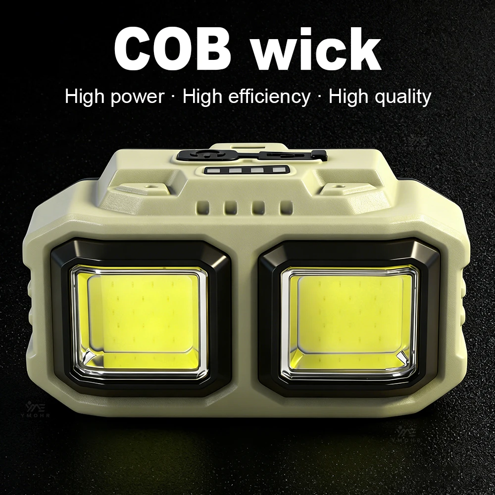 8000000LM Super Bright Headlamp USB Rechargeable LED Headlight Fishing Lamps Camping Head Flashlights Powerful Waterproof Lights