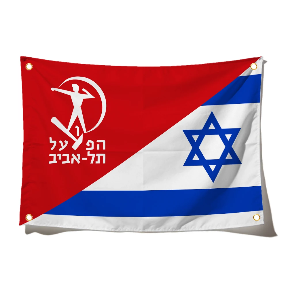 90x150cm H-Hapoel Tel Aviv Fc Flag Polyester Digital Print Banner Perfect For Garage Or Outdoor Decoration Show Team