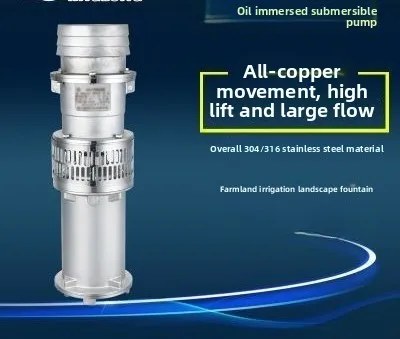 65-10-3 stainless steel oil immersion submersible pump fountain pump well view pump