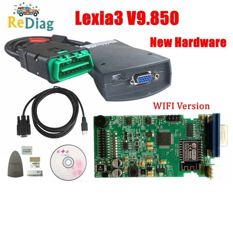 

WIFI Version Diagbox V9.850 Lexia3 New Configuration Hardware For Peugeot/Citroen Professional OBD2 Diagnosis PP2000 Lexia-3