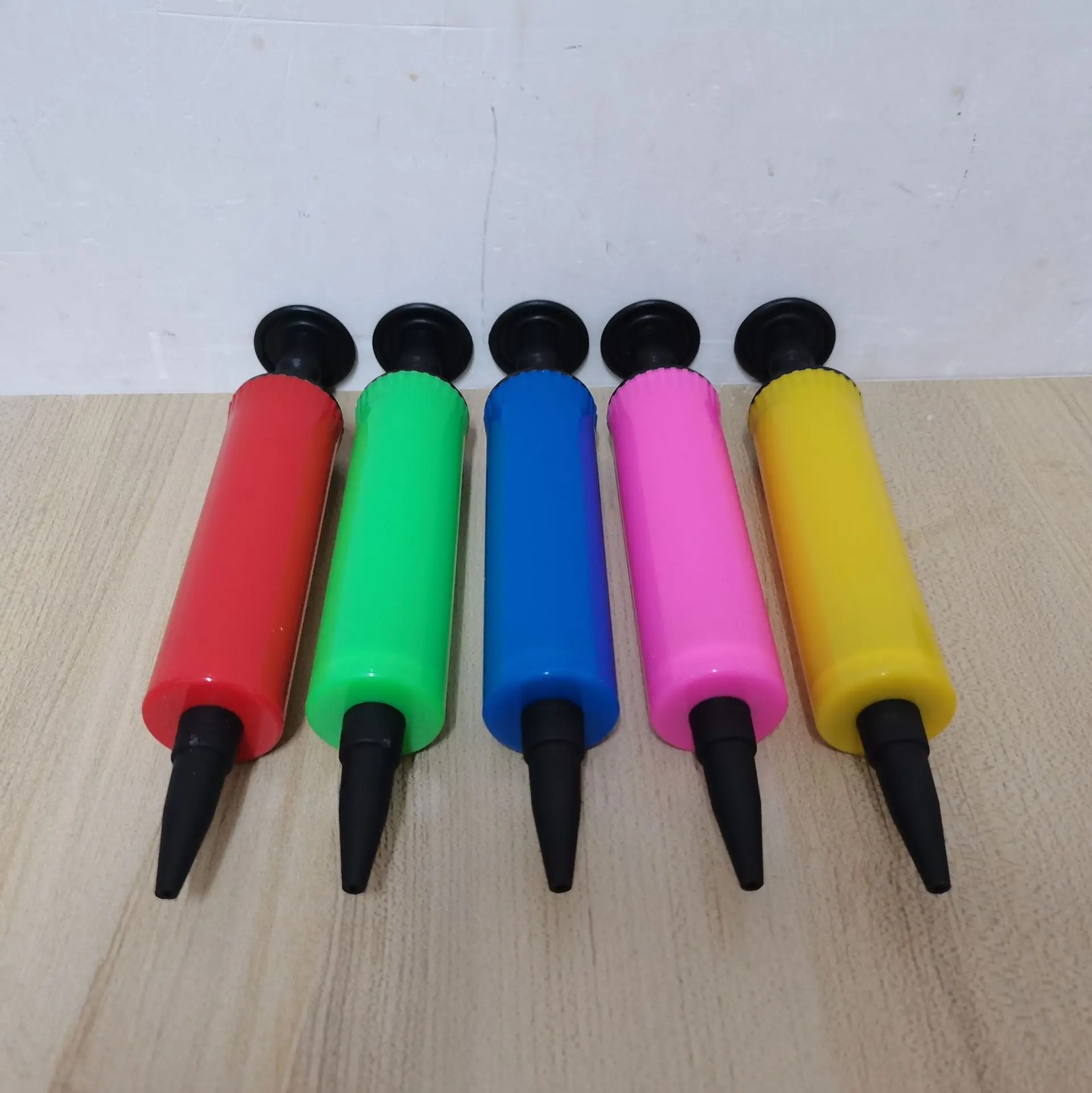 Tubo de inflação de balão, tubo de inflação de impulso manual, bomba de inflação, acessórios de jangadas de piscina de bola de anel de natação, tubo de inflação portátil