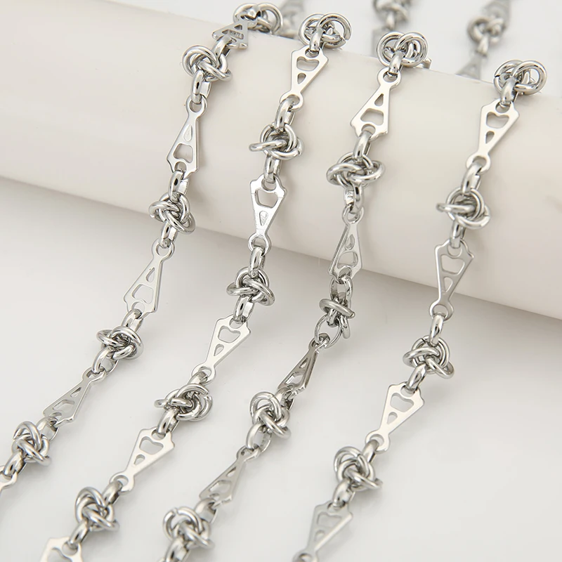 

1M Simple Dainty Fashion Multi Style Stainless Steel Jewelry Chain Link Tail Chain for Necklace Bracelet DIY Jewelry Making