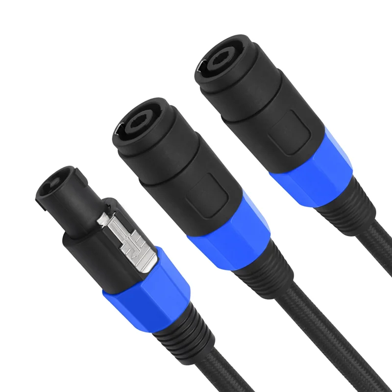 Smart-Speakon Male To2 Female Splitter Cable Speakon Tospeakon Cable Speakon Audio Cable
