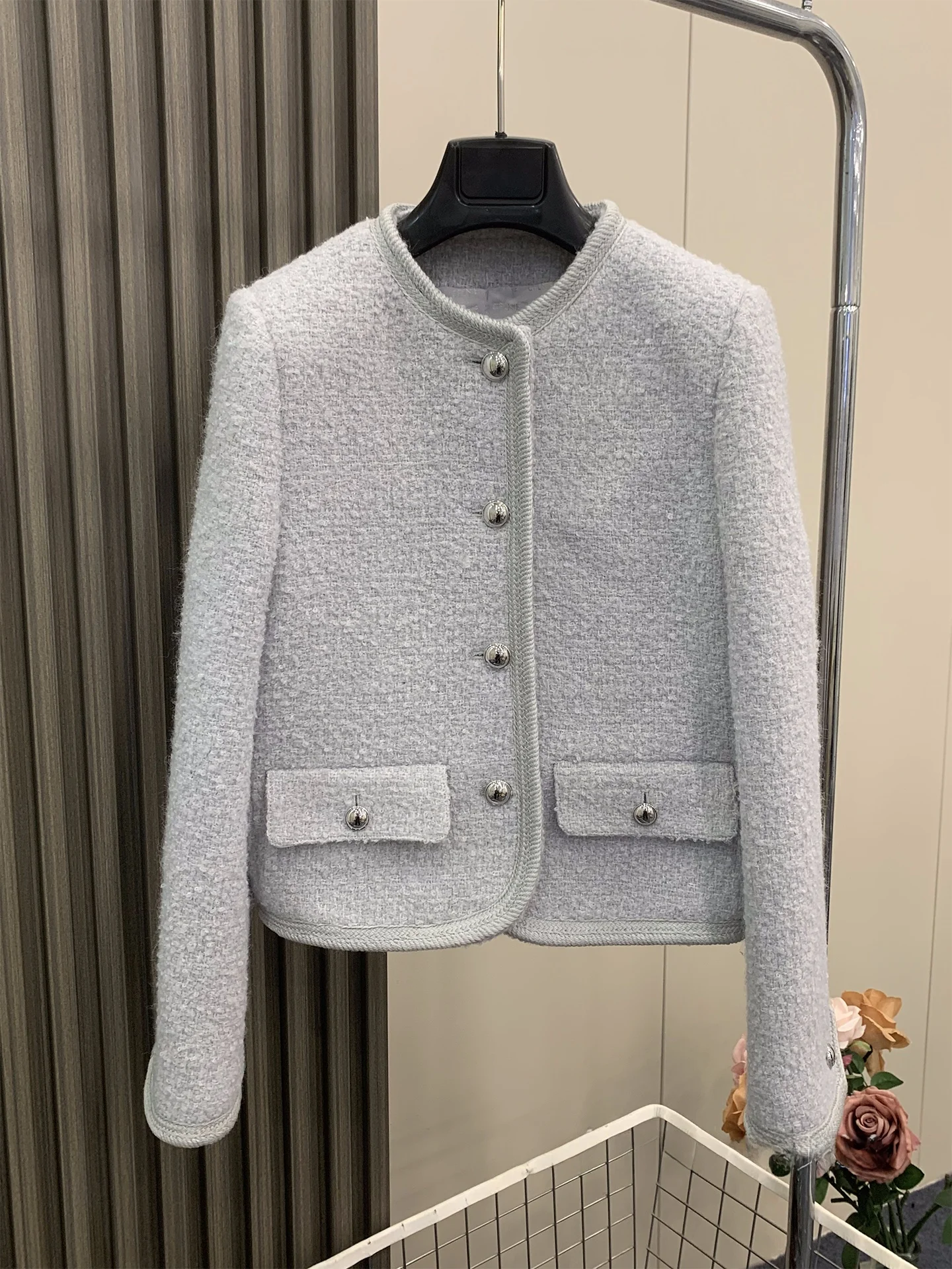 

Пальто женское шерстяное YY BOLIN класса люкс, с круглым вырезом, пошив на заказ, модная шерстяная верхняя одежда для женщин