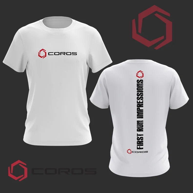 

COROS RUNNING OUTDOOR T SHIRT VER.1 Fashion American Street Short Sleeve Men's and Women's High Quality Crew Neck Top