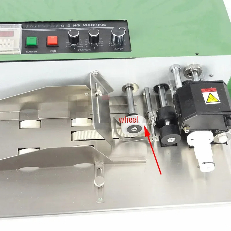 MY-380F ドライインクコーディングマシンのスペアパーツ透明シリカゲル反転ホイール摩擦ホイール