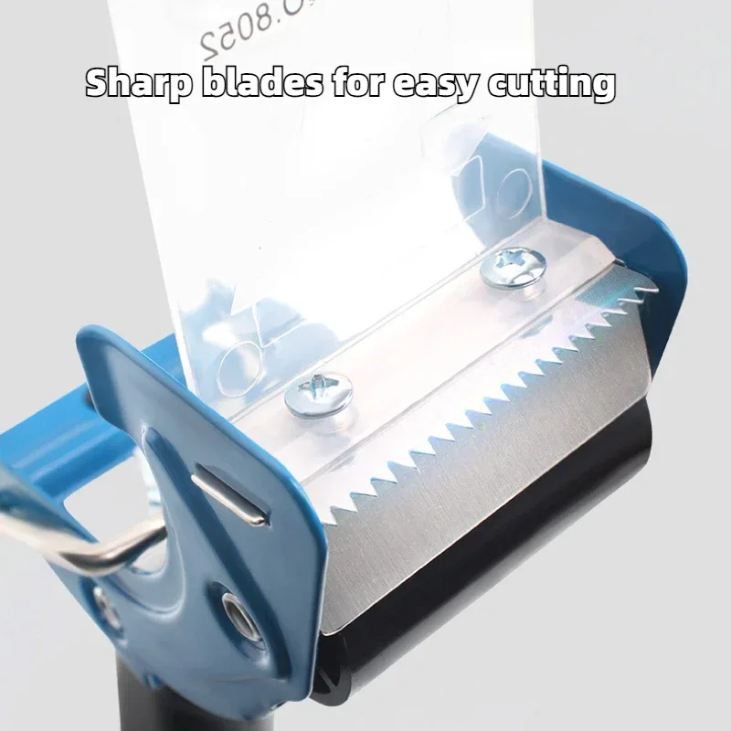 Comfortable Handle Tape Dispenser Box Packaging Sealing Tape Dispenser Capable 5cm Width Handheld Transparent Tape Cutter