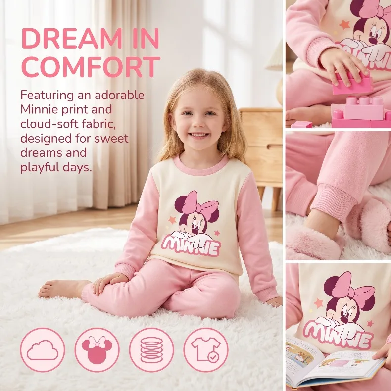 Herbst-Winter Mädchen Verdickte Warme Hauskleidung Sets Kinder Weiche Oberteil- und Hosen-Kombination Zweiteiliger Anzug 1-12 Jahre Kinder-Pyjamas – Detail 2