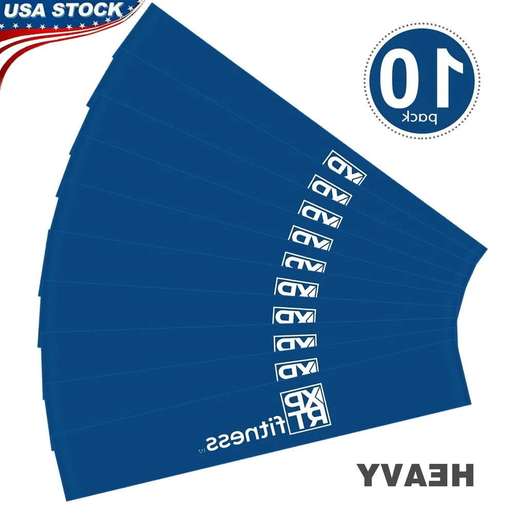 

Набор из 10 тяжелых эластичных лент для упражнений с эспандерами, ног, бедер, гибкость, силовая тренировка, идеальная йога, пилатес