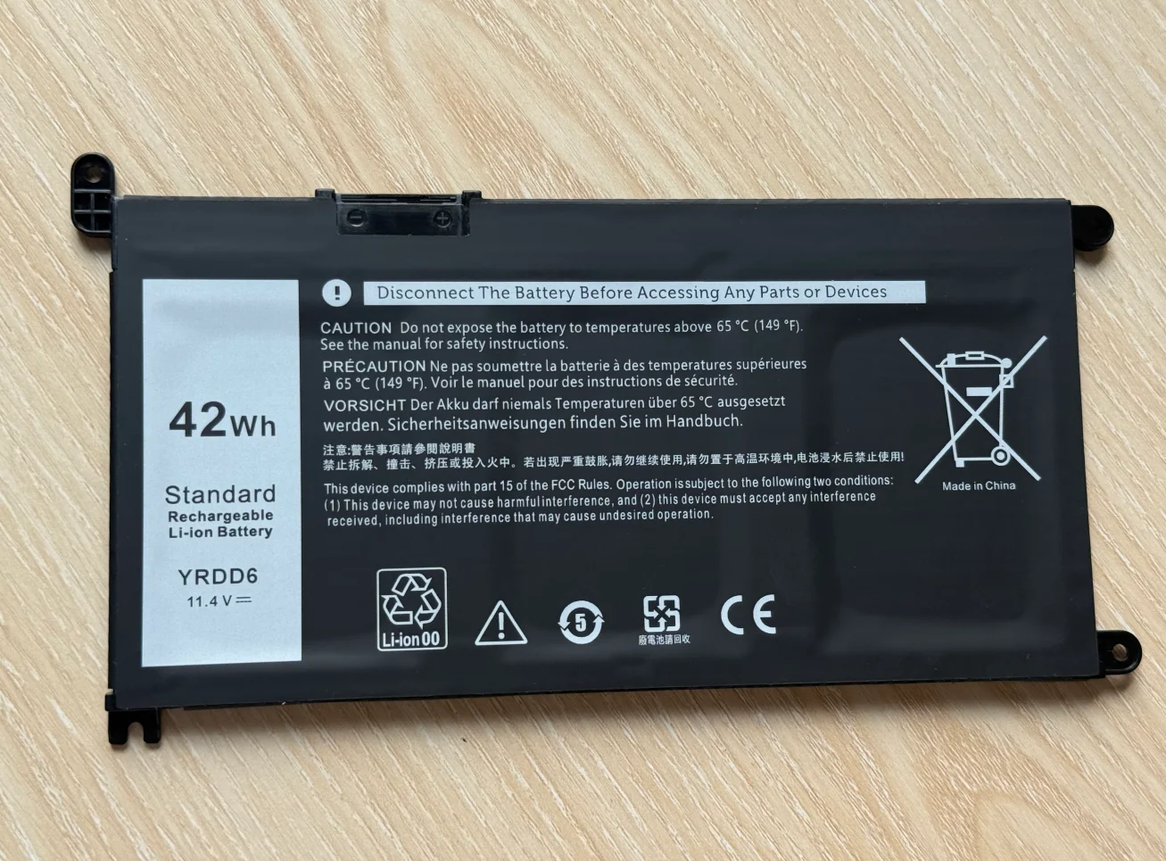 YRDD6 노트북 배터리 델 래티튜드 3300 3401 3379 보스트로 3491 3501 3590 3490 3591 5490 5581 5481 3400 3401 3405 3500 42Wh