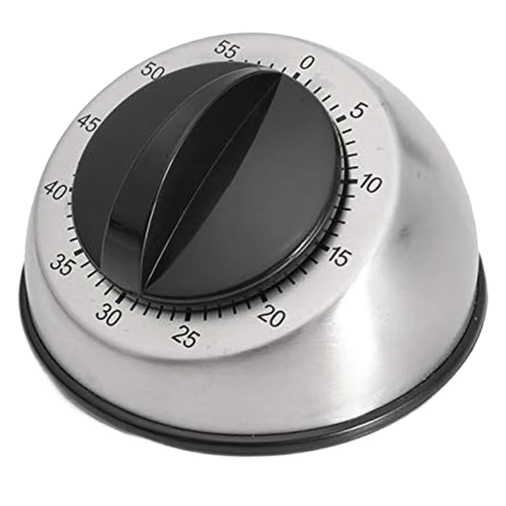 A79G Mechanical Stainless Steel Time Counter 60 Mins Cooking Baking Kitchen Timer Countdown Wind Up Clock Home Tools