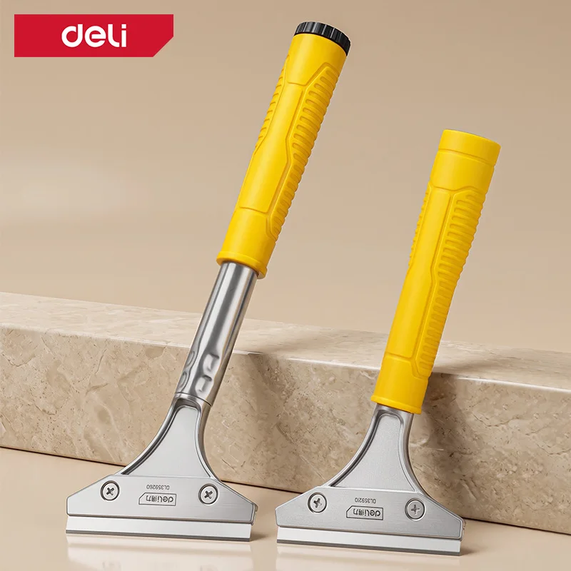 Aluminum Alloy Blade Scraper 210mm & 260mm with Protective Cap Sharp Glue Remover for Kitchen Tile Bathroom Glass Home Sticker