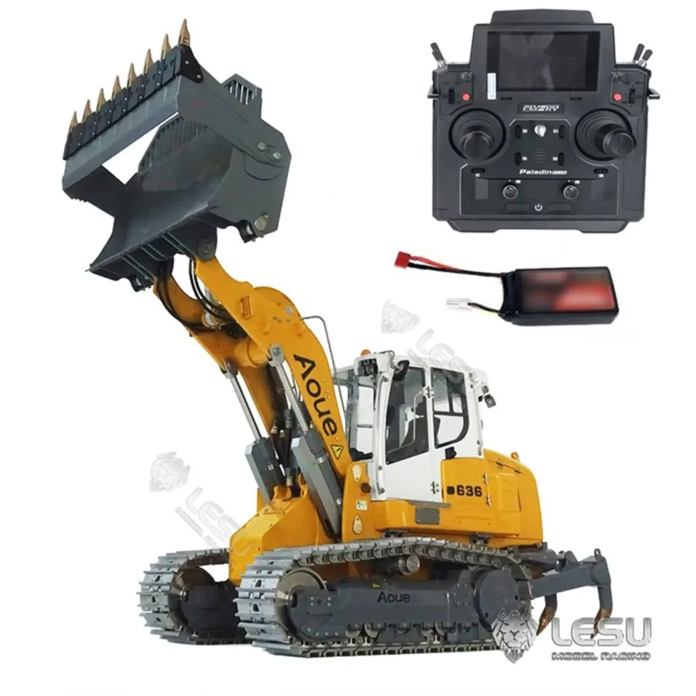 1/14 LESU Metal RC Hydraulic Loader for 636 Pl18Ev Lite Radio Truck Upgraded Version Assembled Painted Toys