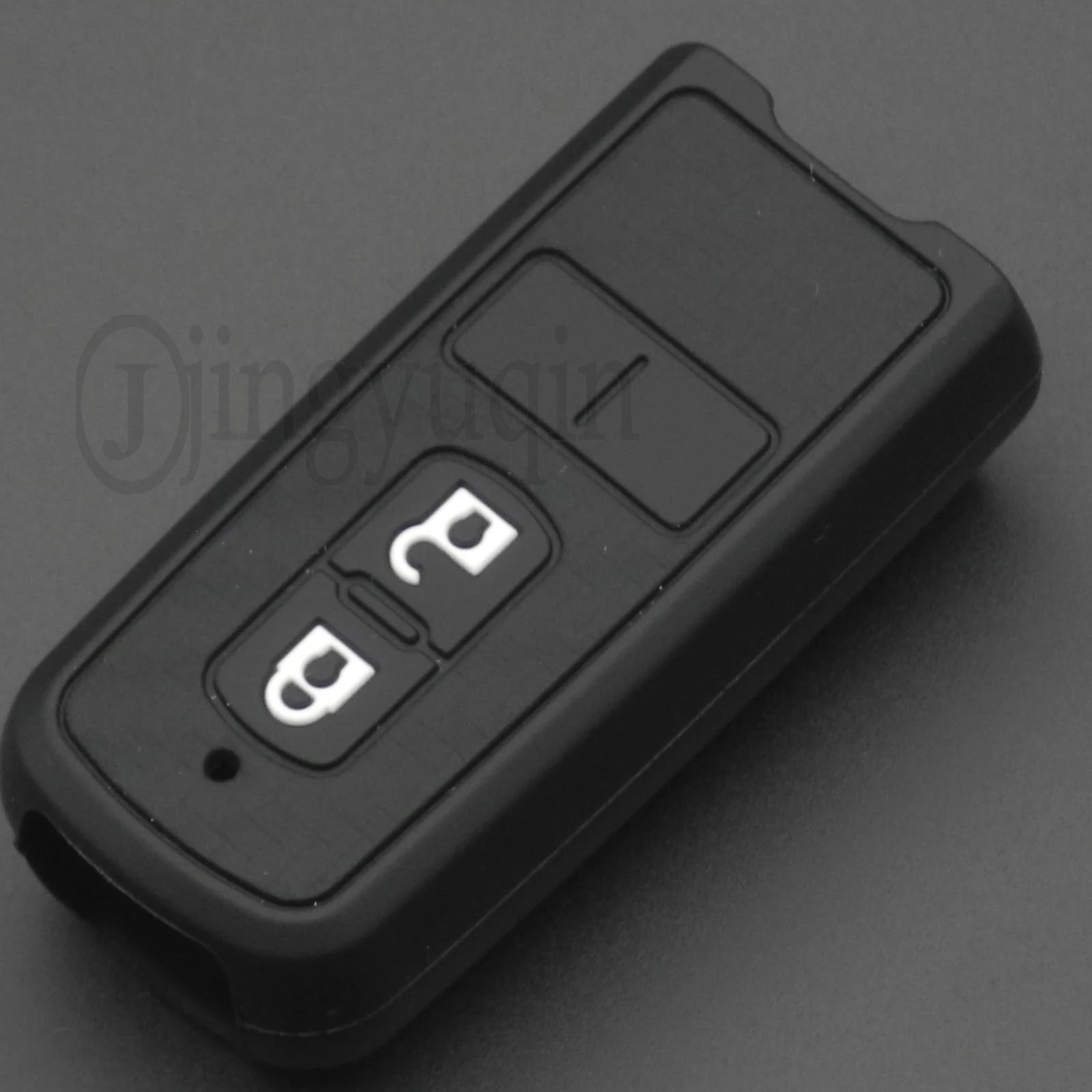 jingyuqin Carbon Silicone Cover Remote Fob Keychain Car Key Case for HONDA Accord Civic CRV Pilot Fit 2007 2008 2009 2010 11 12