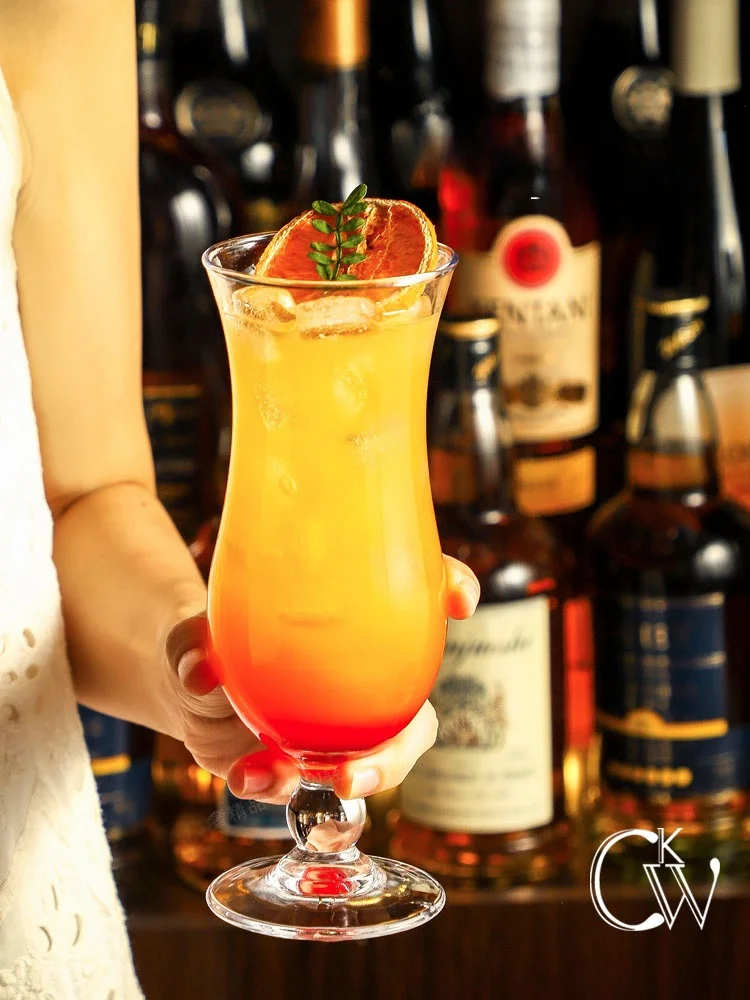 

Стеклянный стакан CKW с высокой эстетической ценностью и длинной ножкой для холодных напитков, кофе со льдом, газированной воды, коктейлей, для домашнего использования