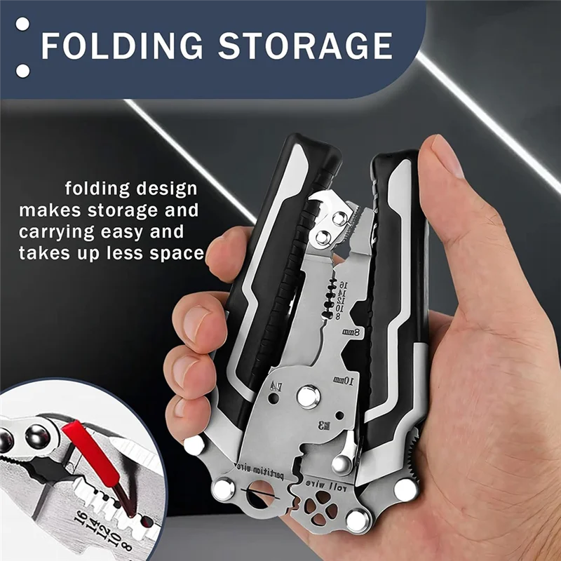

AB41-Wire Stripper Foldable Wire Stripper Electric Wire Stripper Handheld Wire Stripper
