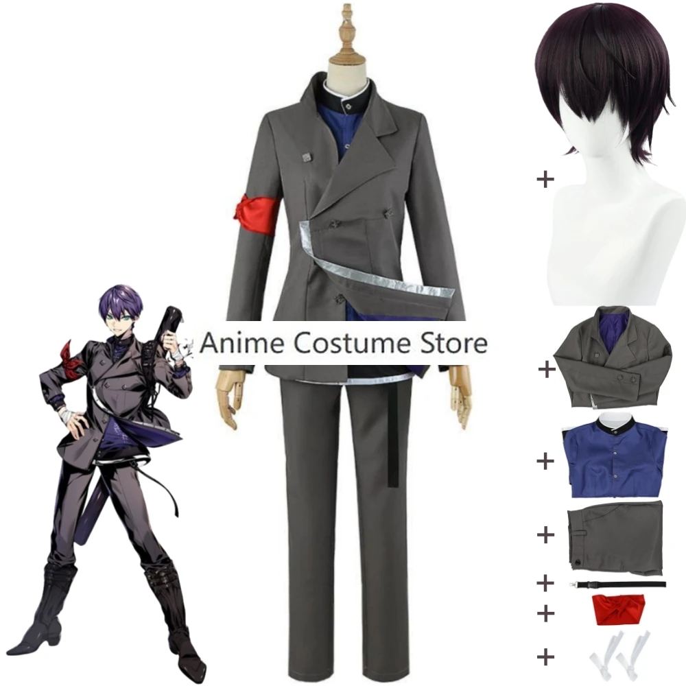 أنيمي VTuber تأثيري زي مع شعر مستعار للرجال والنساء ، VTuber ، NIJISANJI ، Kenmochi ، تويا ، زي الفريق ، بدلة لعب دور الهالوين ، الكبار