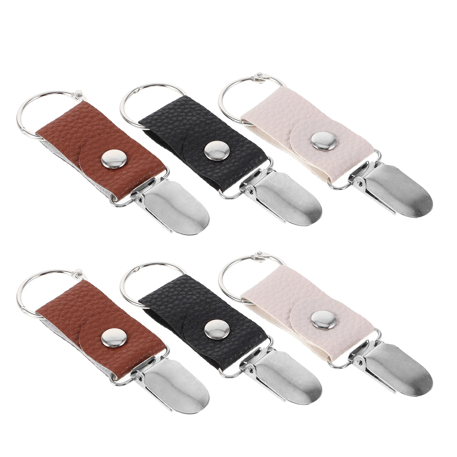 

6pcs Travel Hat Clip Cap Retainer Portable PU Windproof Outdoor Accessories Hiking Camping Biking Travel