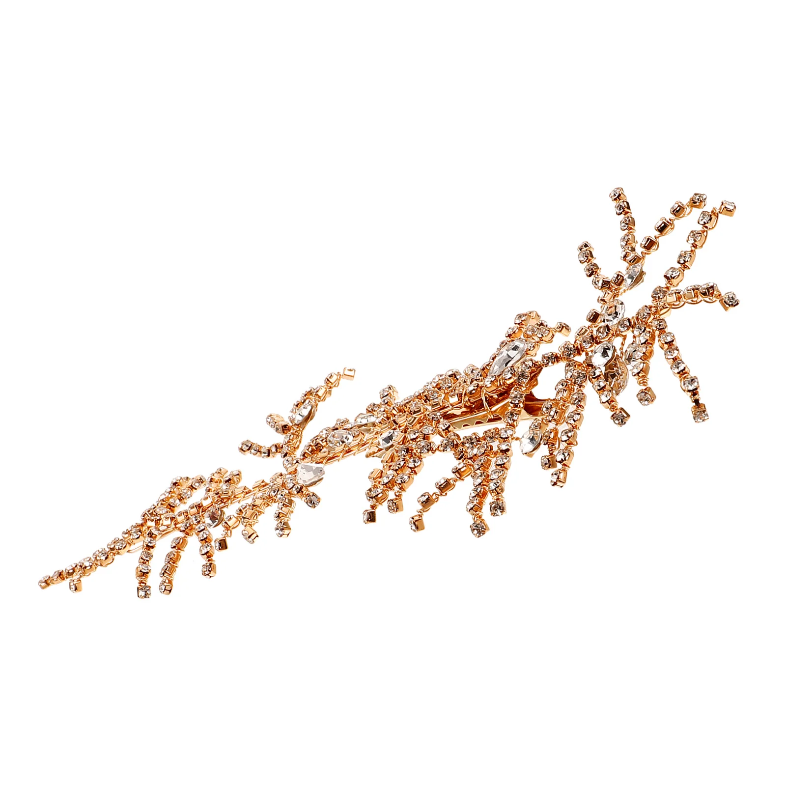 

Luxury Rhinestone Hair Clip Wedding Bridal Side Headpiece Shiny Elegant Bridesmaid Prom Hair Accessories Sparkling Bride