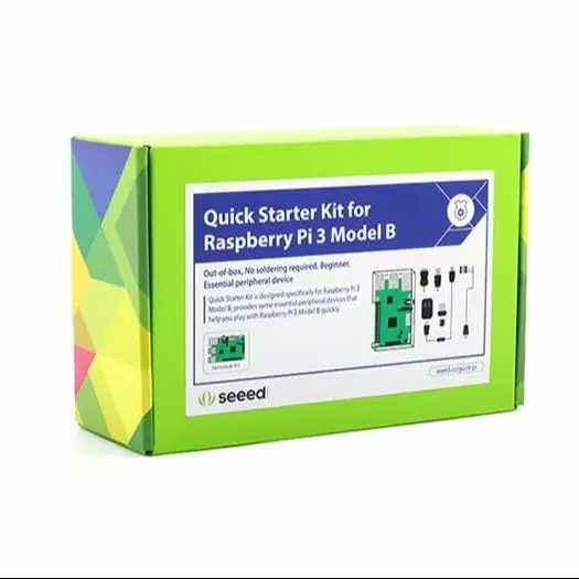 

Быстрый стартовый комплект для Raspberry Pi 3 Model B – SD-карта на 16 ГБ с предустановленным NOOBS, черный корпус, быстрое прототипирование, богатый набор аксессуаров