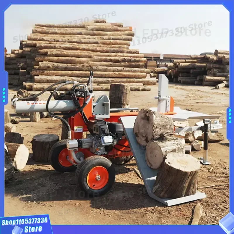 20 Ton Horizontal Electric Hydraulic Wood Splitter Heavy Duty Log Cutter Machine for Firewood Processing Efficient