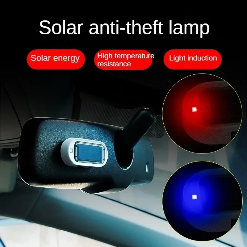 

Car Flash Warning LED Light Strobe Signal Security System Alarm Lamp Universal Car Solar Power Simulation Fake Anti-theft Alarm