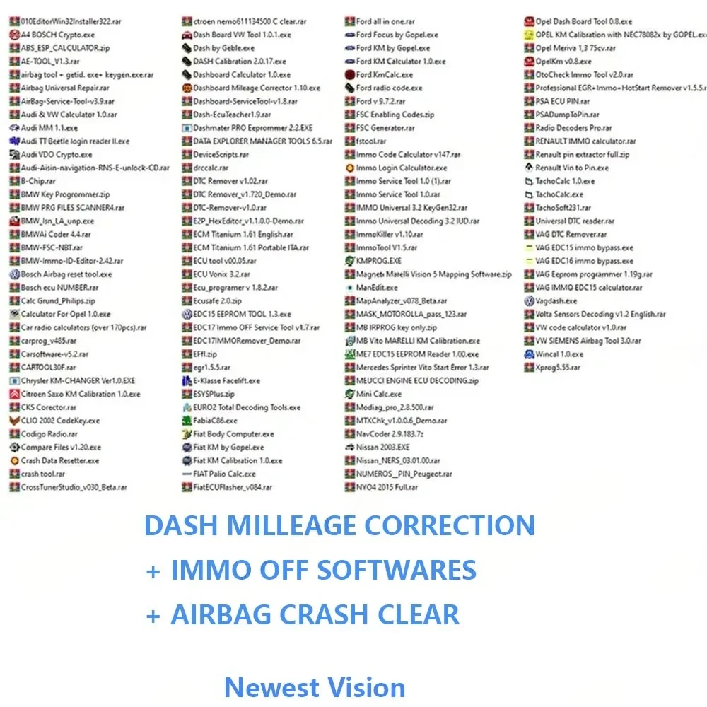

Newest EcuTeacher Dashboard Service Tool - Full Immobilizer Software + Airbag Crash Clear + Dump Collection & Mileage Adjustment