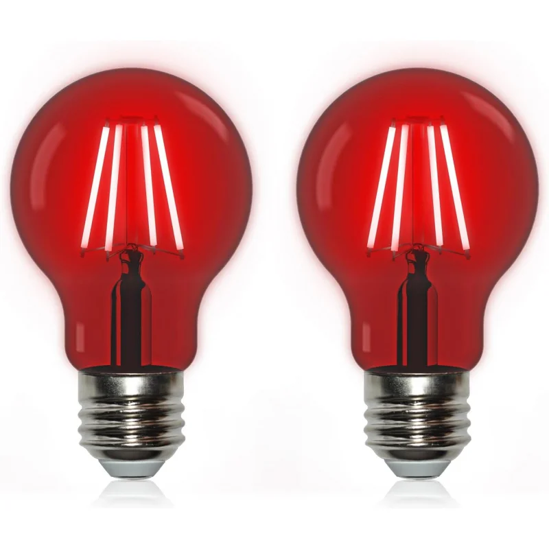 A19 Glass Led Red L…