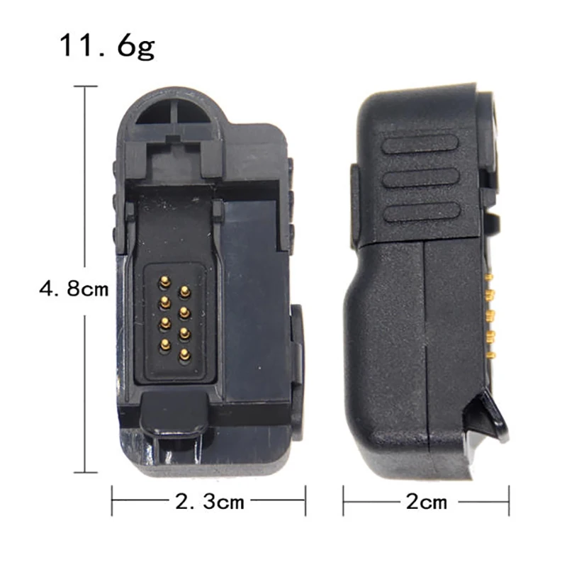 Walkie-talkie M-head adapter for Motorola XiR P6600 P6620 DP2400 MTP3250 DEP550 MTP3550 MTP3150 dual pin K-head audio converter