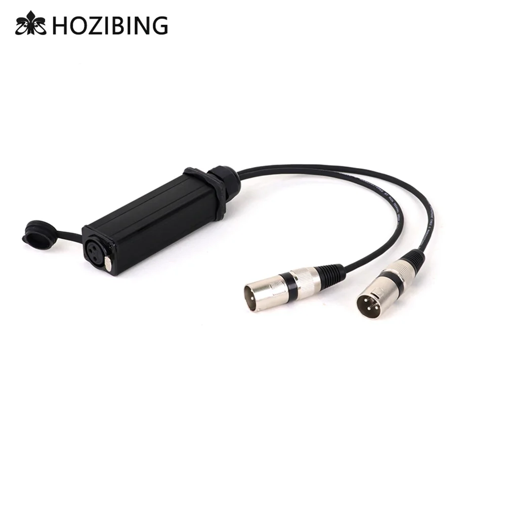 

XLR to XLR Y-Splitter Cord Balanced 3Pin XLR Female MIC Socket Coupler to Dual XLR Male Audio Extension Cable Adapter