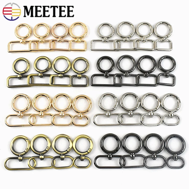 

10/20Pcs 19-38mm Metal Buckles Keychain Swivel Lobster Buckle Carabiner Clips Bag Straps Snap Hook DIY Accessories for Handbags