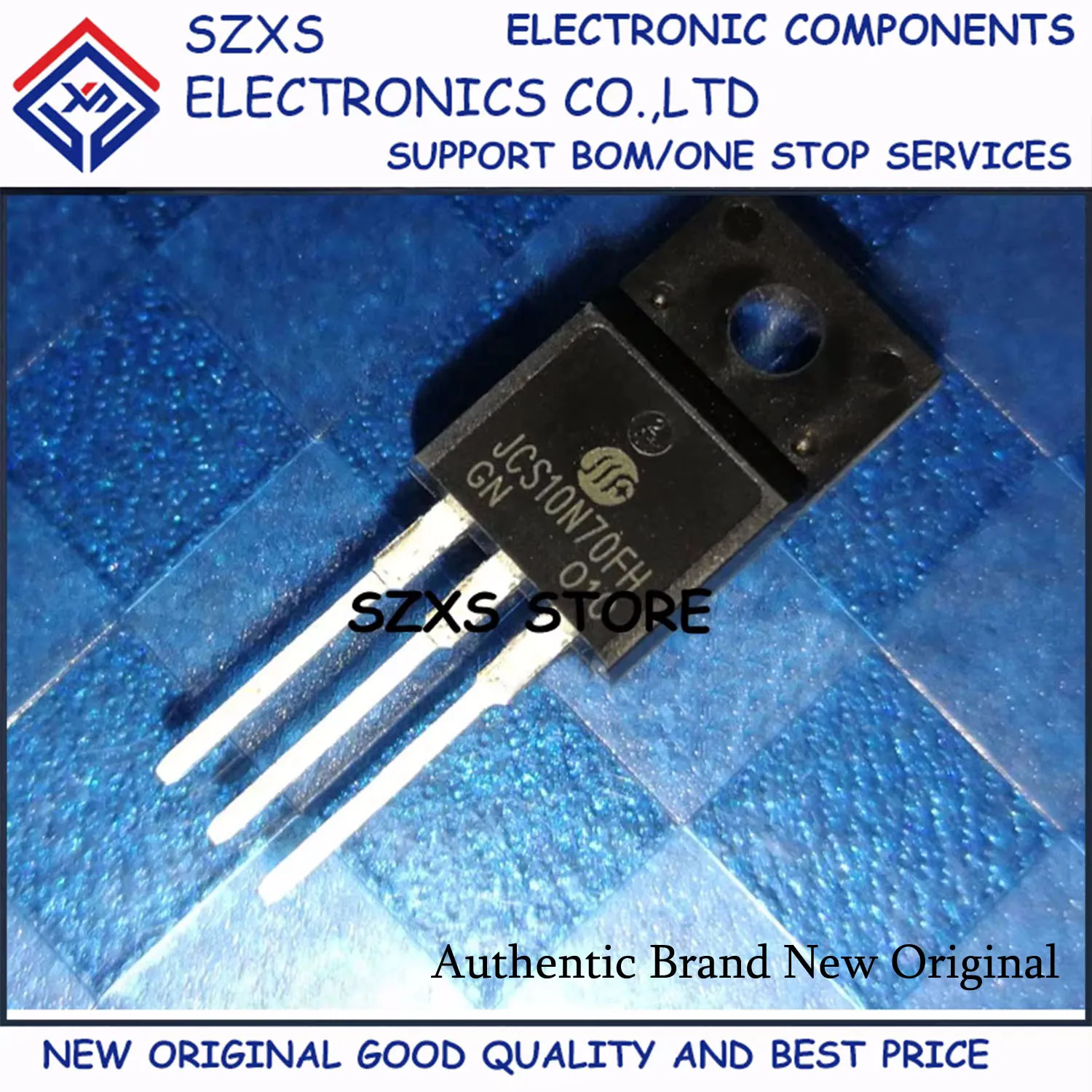 New Original 10Pcs JCS10N70FH TO-220F 10A 700V MOSFET Field Effect Transistor In Stock Electronic Components Good Quality