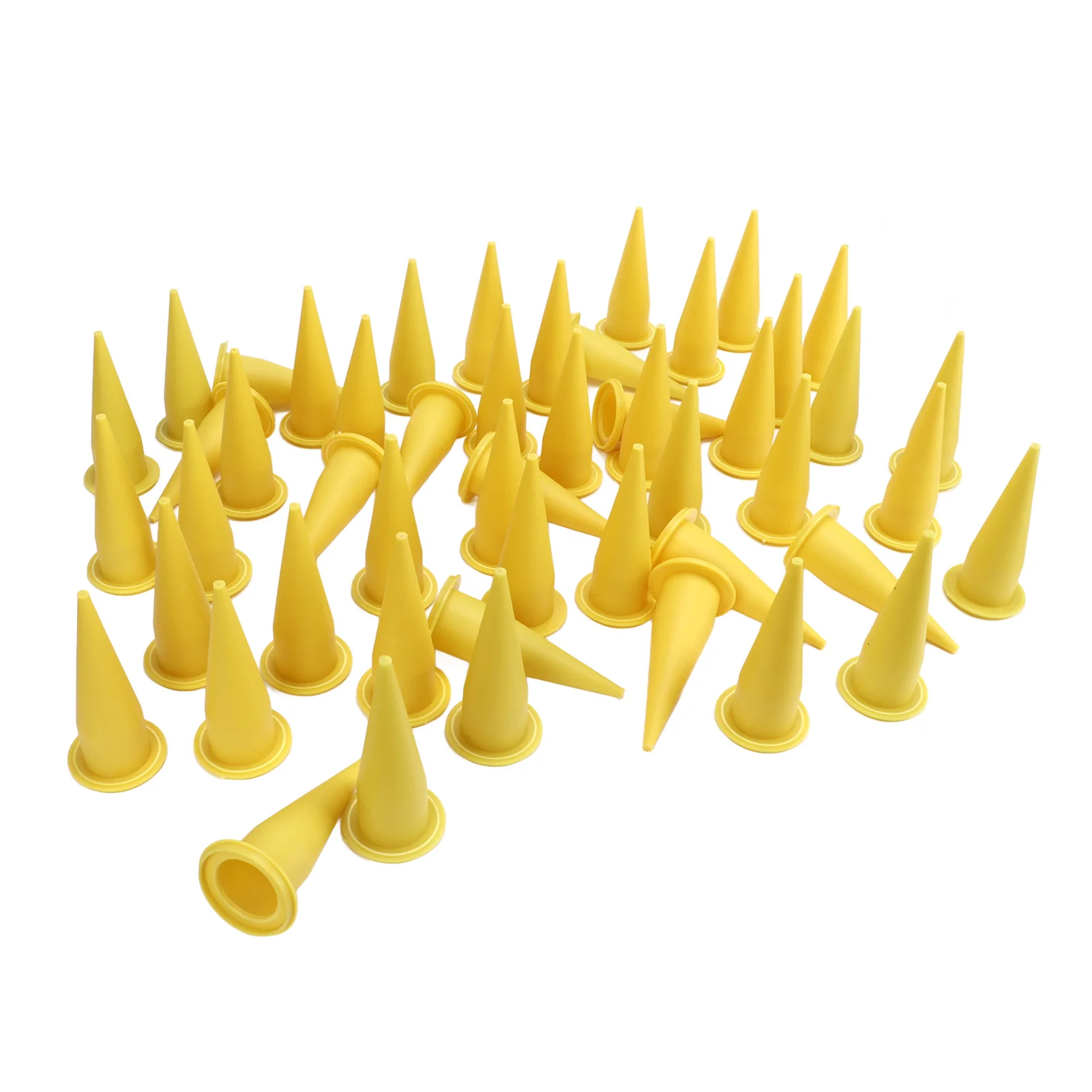 Caulk Cone Nozzle PE Plastic Fine Tip Reusable Caulking Nozzle for Sealant Glue Glass Glue Nozzles Plastic Cone Nozzle