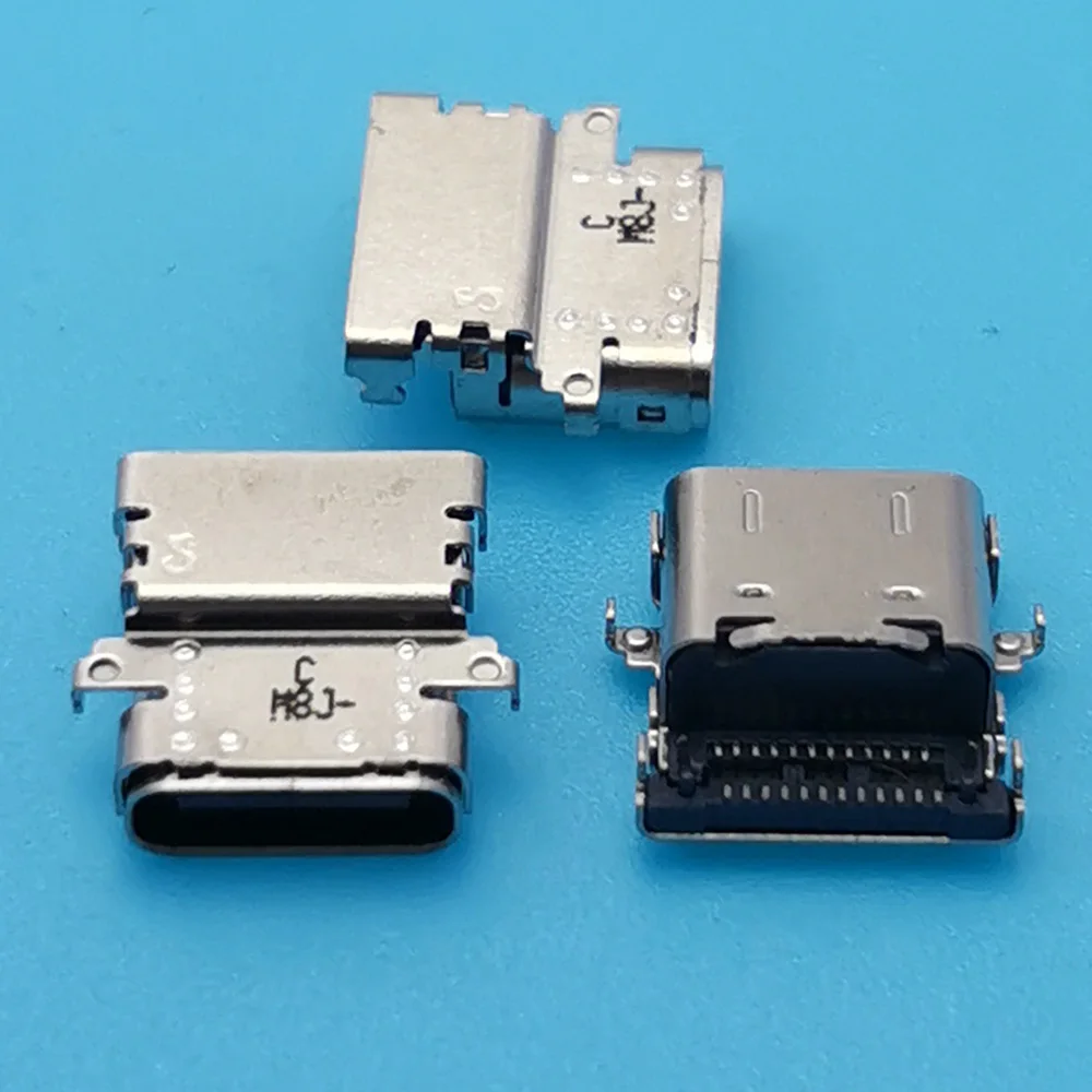 2-10 Uds USB-C 24Pin USB tipo C puerto de carga DC Power Jack cargador enchufe conector para portátiles Asus/Acer/HP