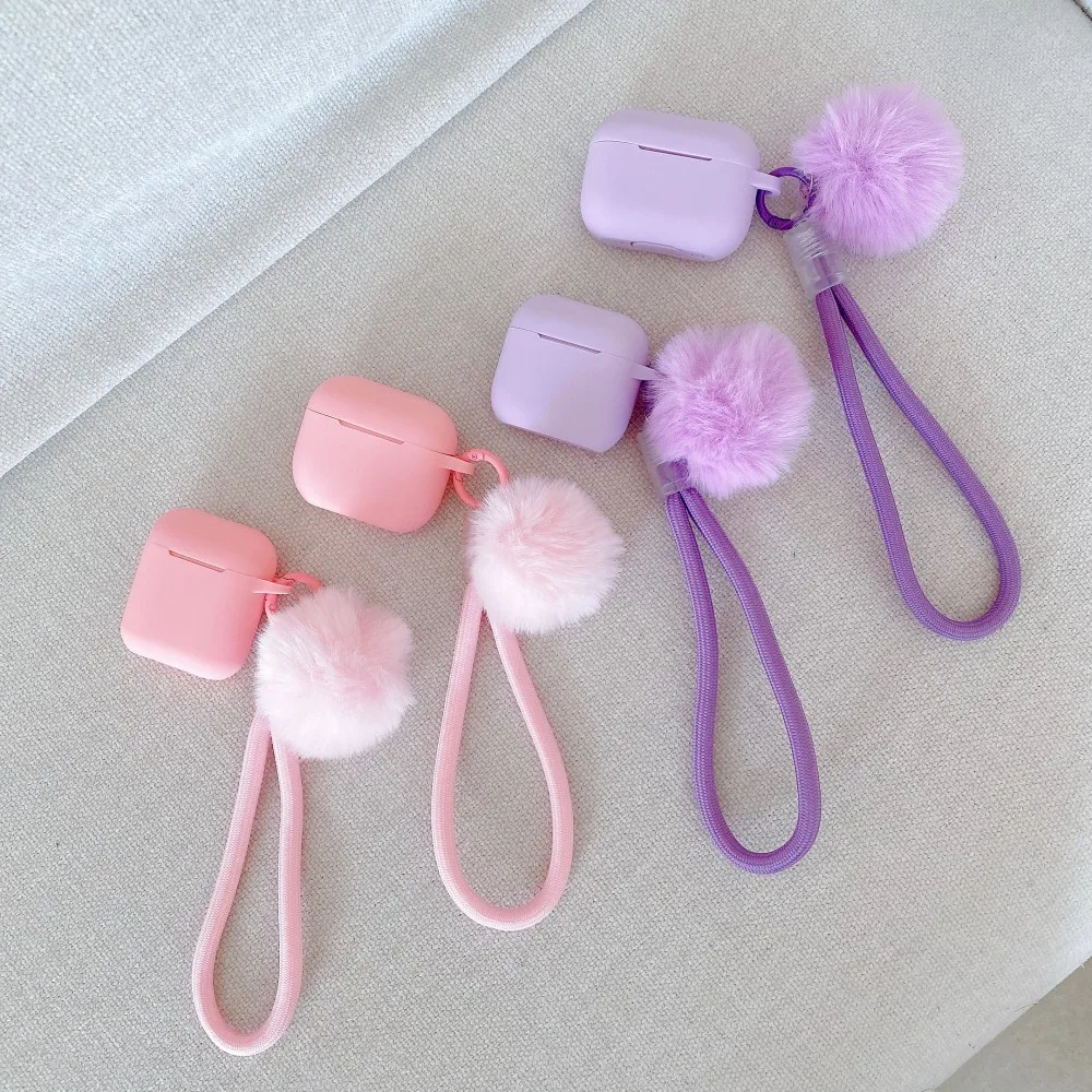كاندي اللون سيليكون حقيبة سماعة الاذن ل AirPods Pro 3 2025 غطاء لينة بولي TPU سماعة حالات ل Airpods 4 3 2 1 Pro 2 Funda كم