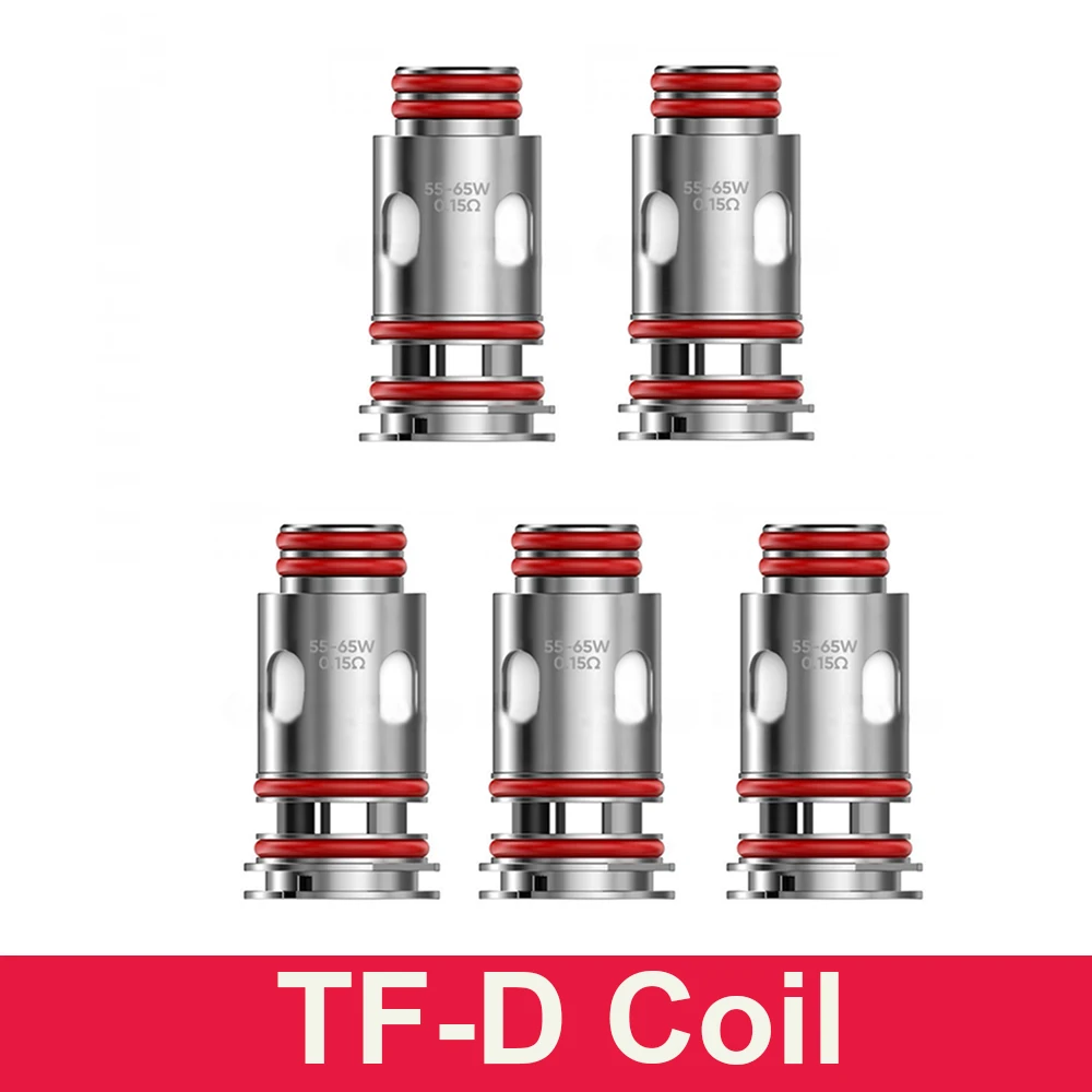 5PCS D Coil 0.15ohm 0.23ohm 0.4ohm RDL DTL Mesh Coils for TF-D SubTank/X-Priv Plus/X-Priv Solo Tank Kit