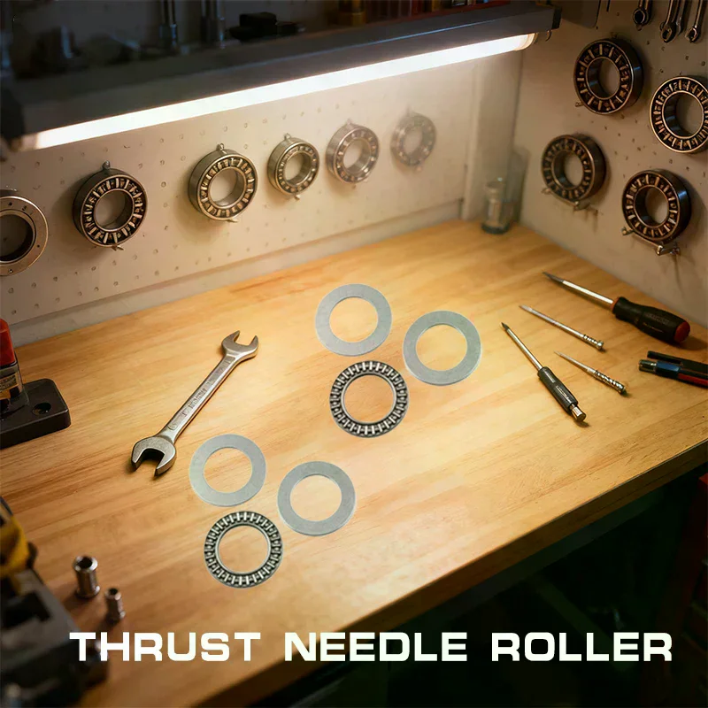 1SET AXK0821 AXK1024 AXK1226 AXK1528 Thrust Needle Flat Roller Bearings With Two Washers Thrust Ball Bearings