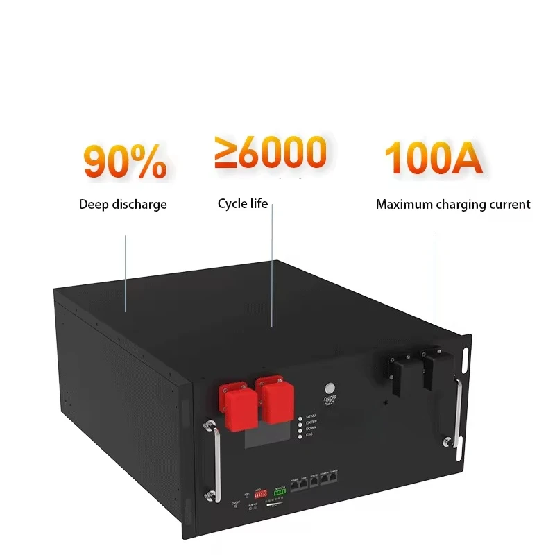 51.2-100 48V51.2V 100W Rack-Mounted Balcony Photovoltaic Energy Storage System Integrated Battery