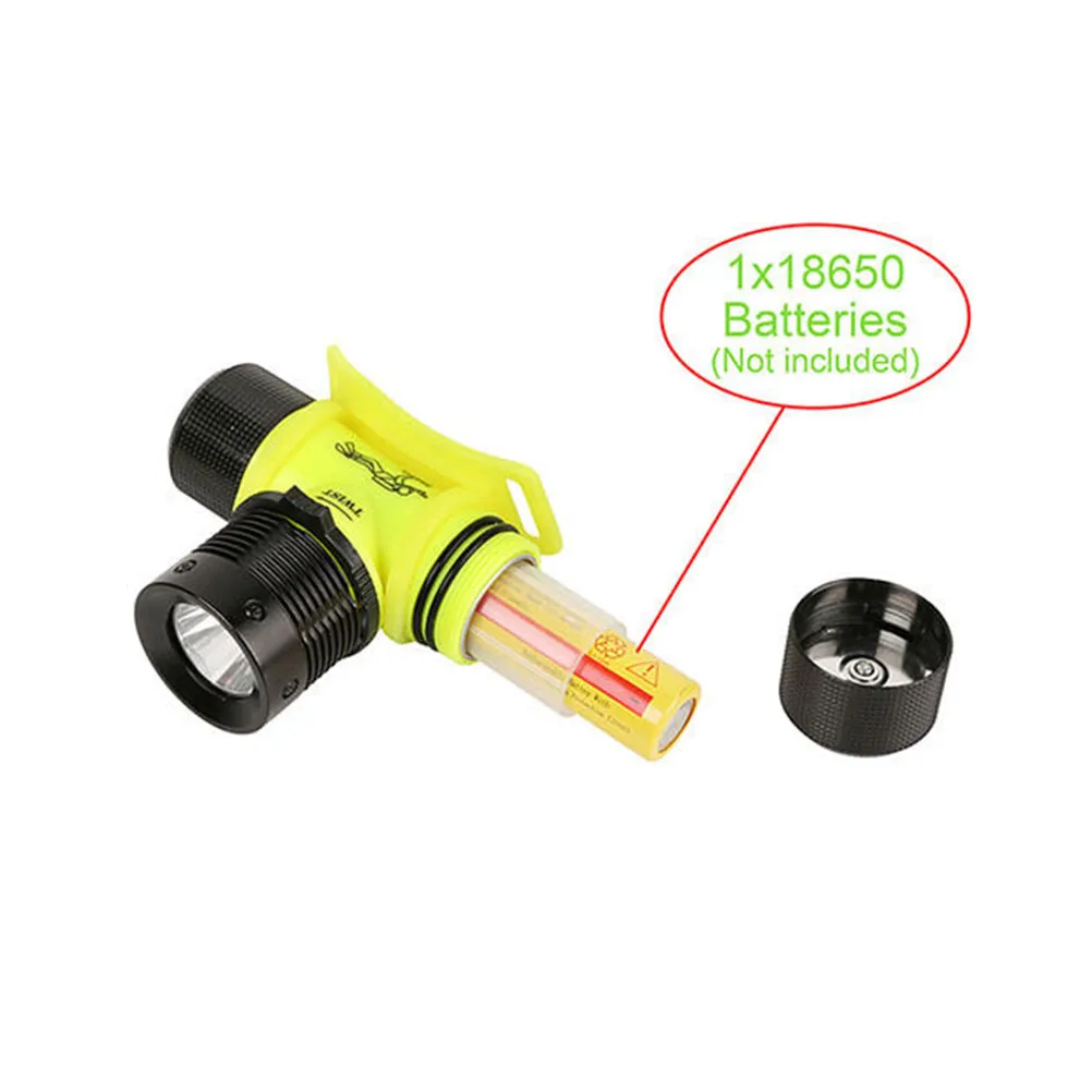led防水ヘッドランプ-ダイビング-水泳-水中活動-狩猟-キャンプ-登山-サバイバル-検査-セキュリティ-アルミ製