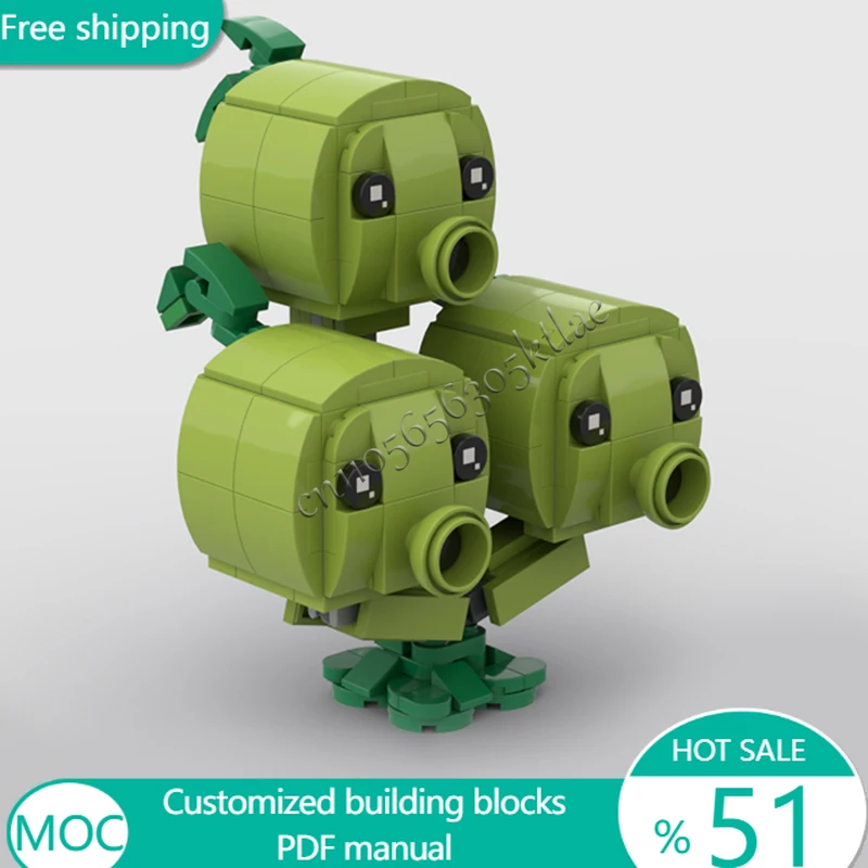 247 قطعة الأشجار Threepeater MOC تخصيص وحدات بنة التصميم الإبداعي التكنولوجيا الشعبية بسيطة DIY بها بنفسك مهرجان لعبة هدية