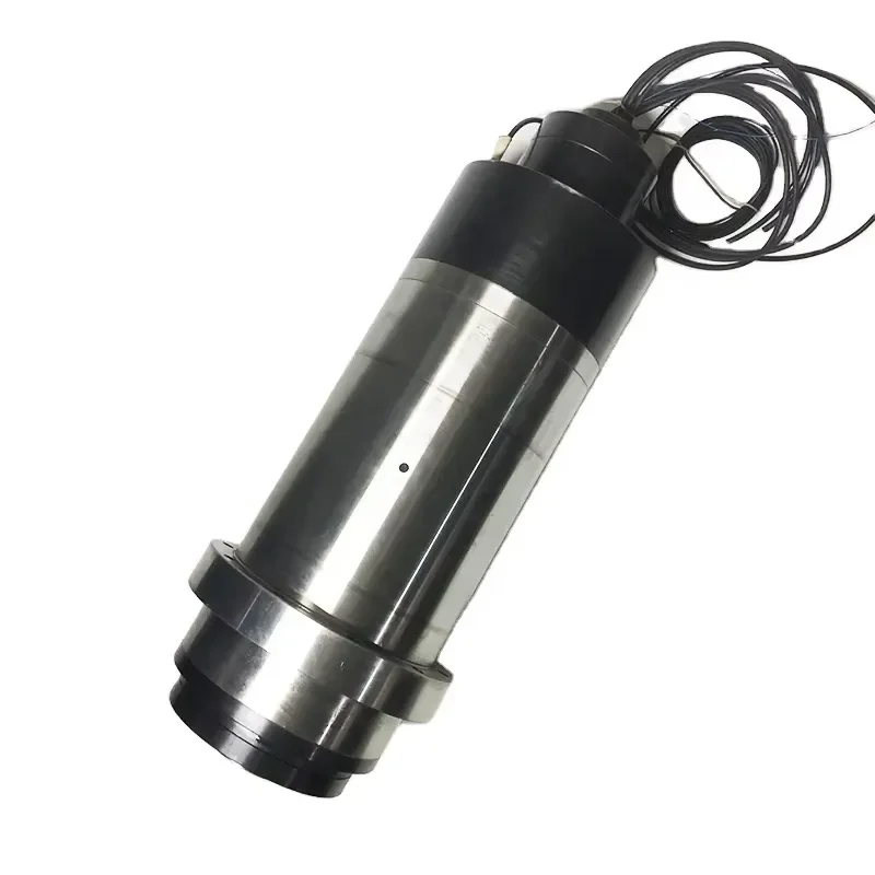 PMSM Motorized CNC Spindle with HSK63A Taper, High Rigidity Permanent Magnet Synchronous Spindle