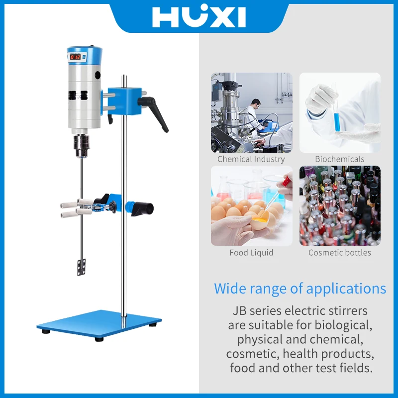 HUXI 28L Digitaler elektrischer Labormischer, Homogenisator-Rührer aus Stahl für Chemica